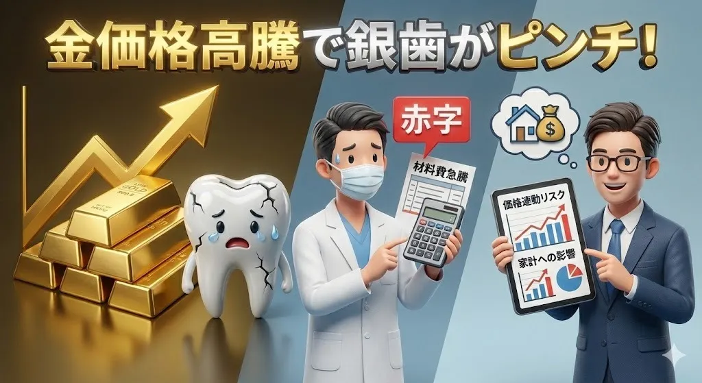 金価格高騰で銀歯がピンチ。歯科医院が抱える意外な悩み・・・